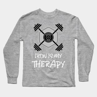 IRON IS MY THERAPY Long Sleeve T-Shirt